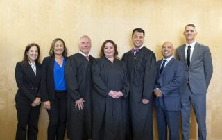 Andreen Moot Court judges and lawyers